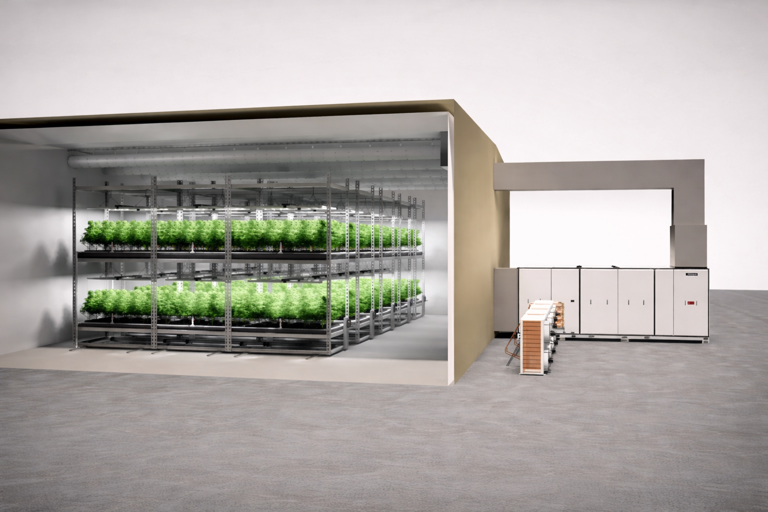 Altaqua HVAC integrated with indoor grow room