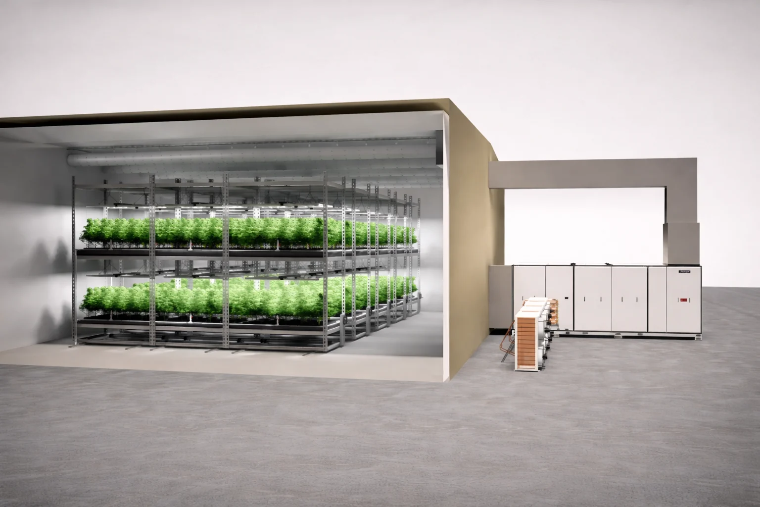 Altaqua HVAC integrated with indoor grow room