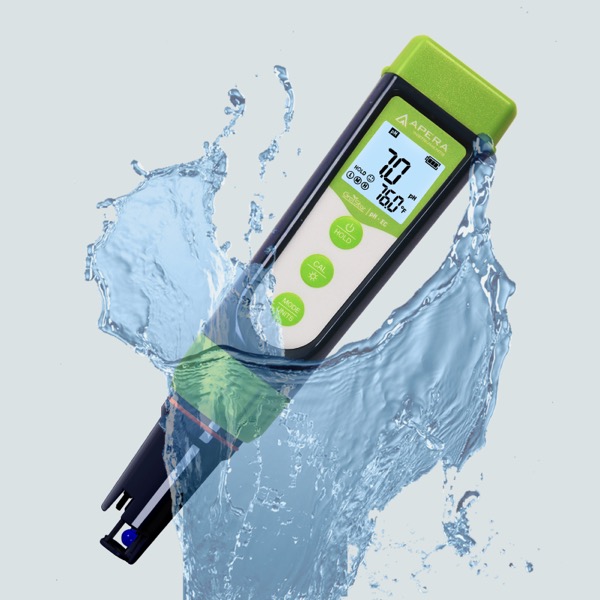 Apera GS4 waterproof pH/EC combo pen tester