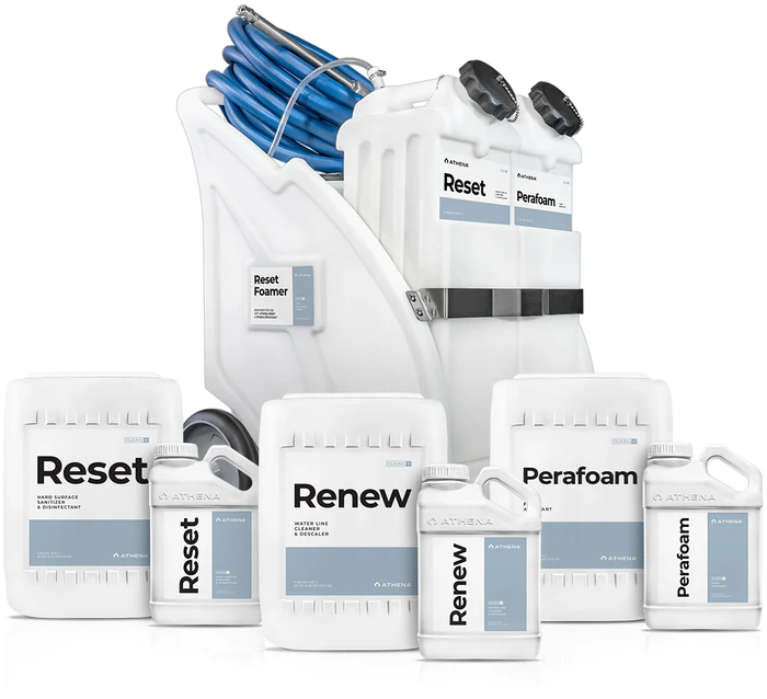 Athena Clean Line — Reset, Renew, Perafoam, Foamer