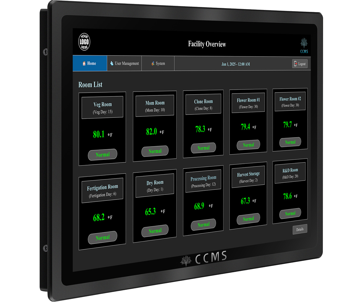 CCMS 13-inch touch screen controller
