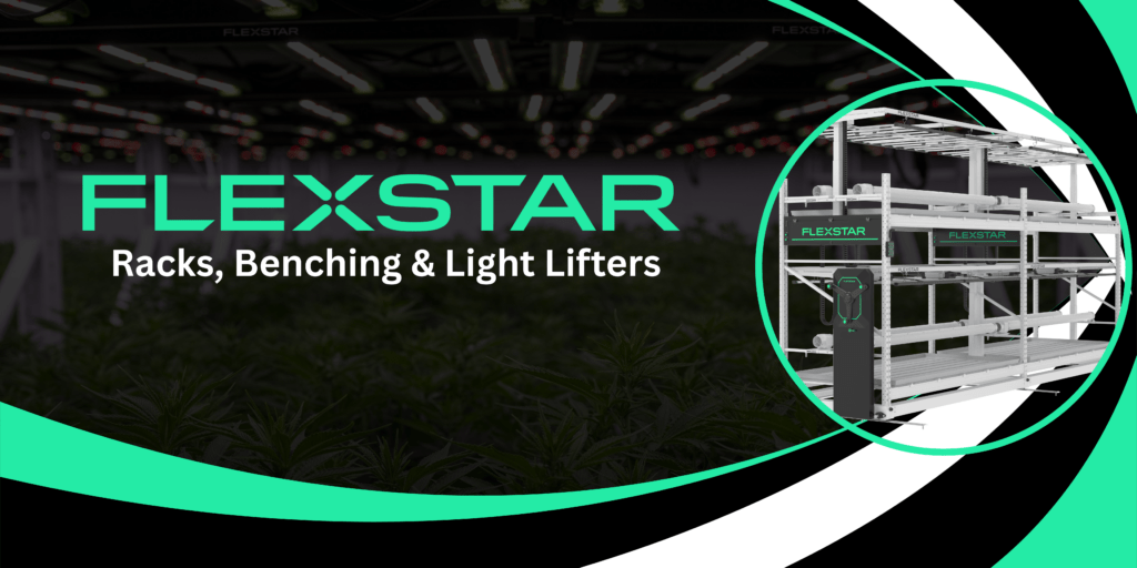 Flexstar Racks & Benching — Custom vertical cultivation systems