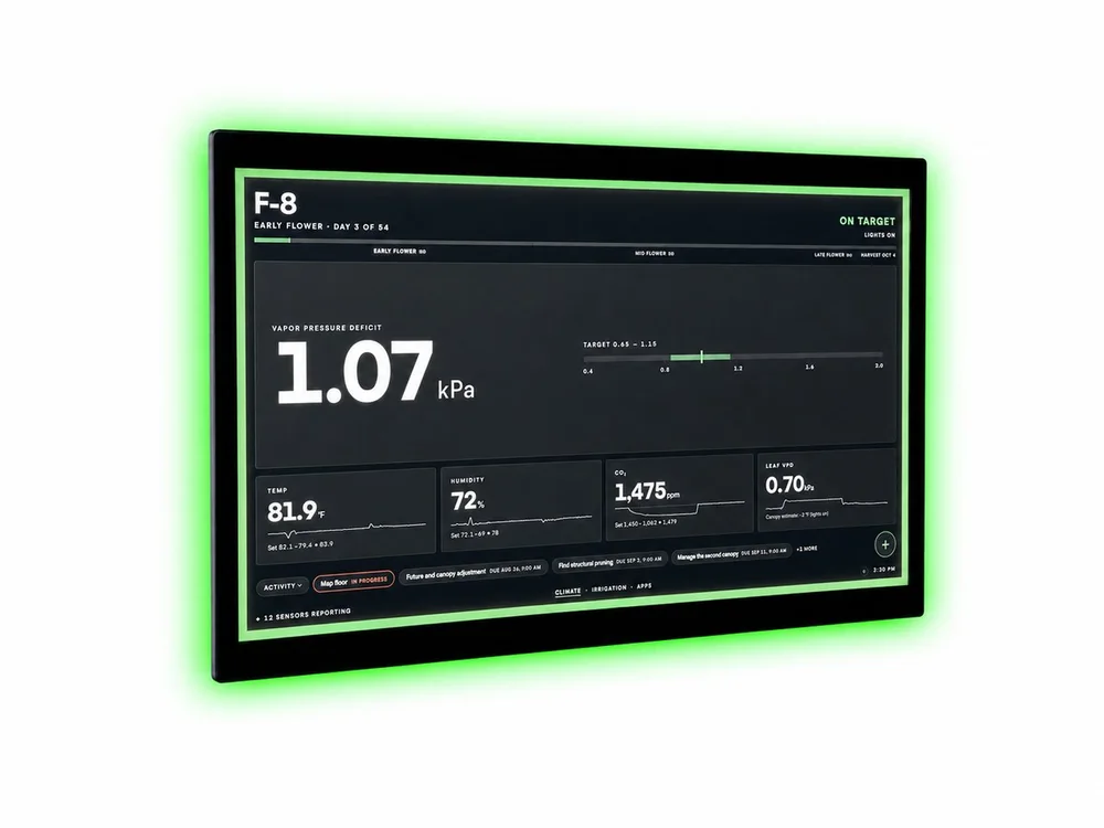 displayLINK unit with its status LED ring lit green