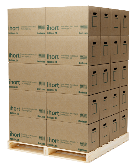 iHort Excel Plug palletized for shipping