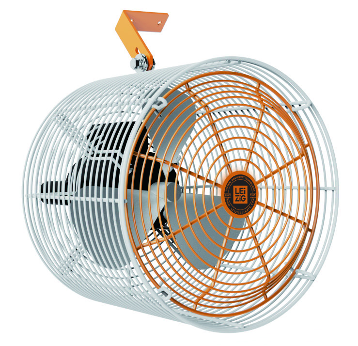 Leizig CF2 Series circulation fan with cantilever mount