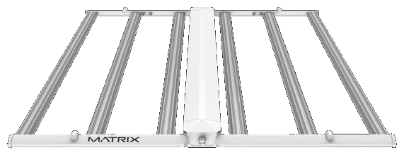 Matrix M6 645W LED Grow Light side angle view