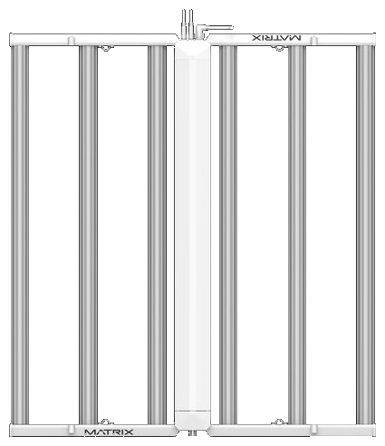 Matrix M6 645W LED Grow Light rear panel view