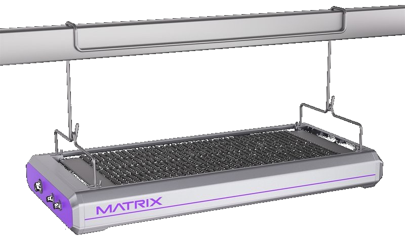 Matrix Vega Dyna 1000W LED Grow Light side angle view