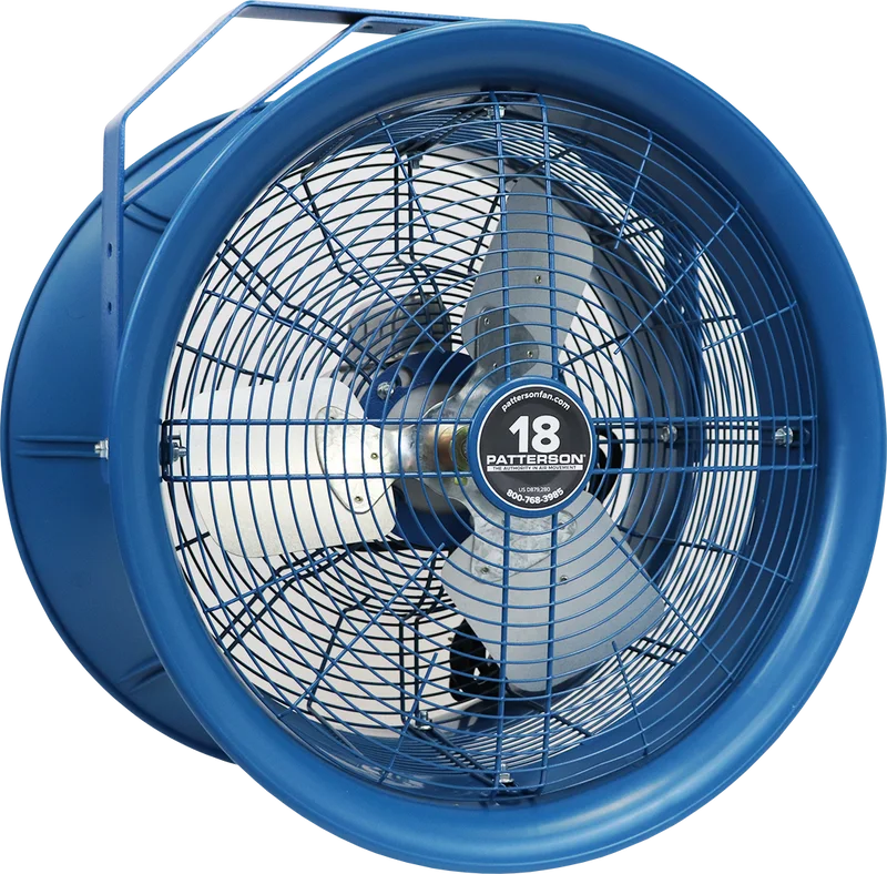 Patterson 18 inch high-velocity fan on yoke mount