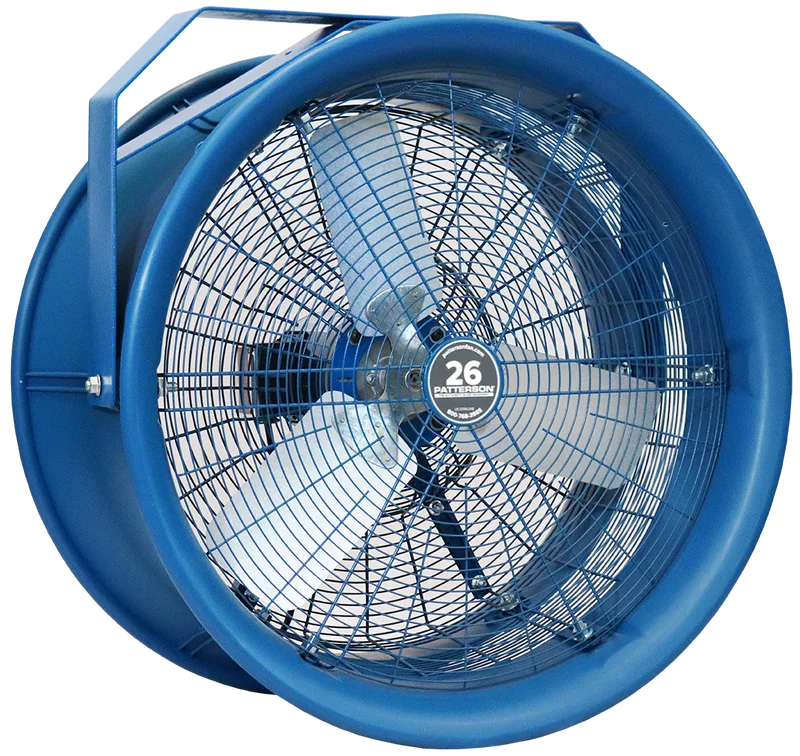 Patterson 26 inch high-velocity fan on yoke mount