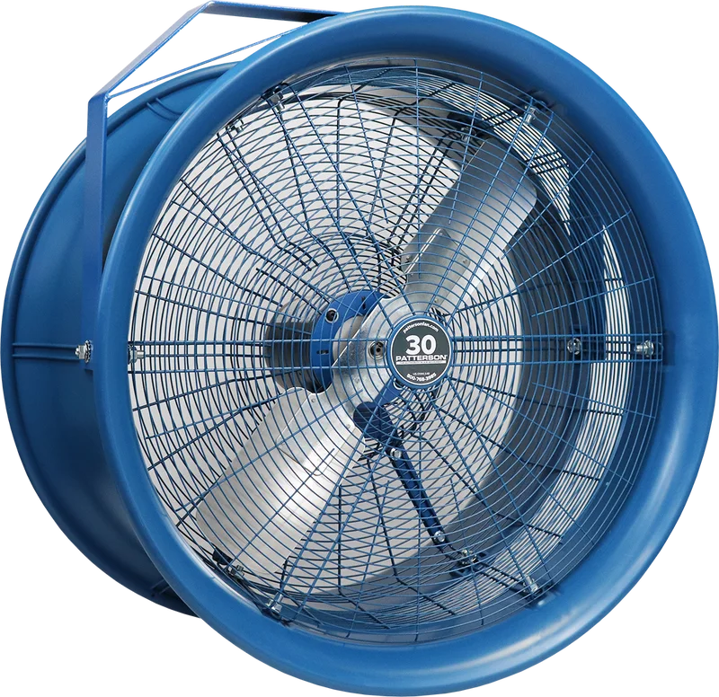 Patterson 30 inch high-velocity fan on yoke mount