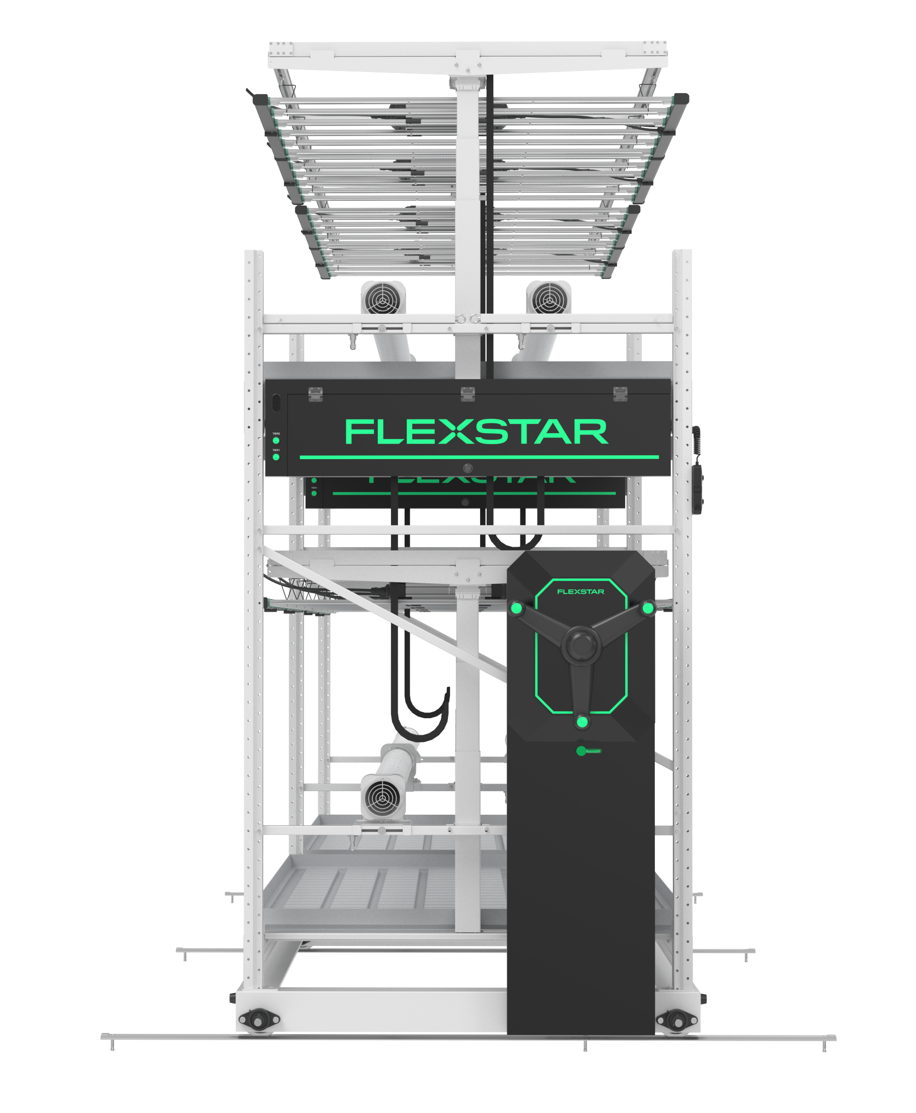 Flexstar Vertical Rack System - Front View
