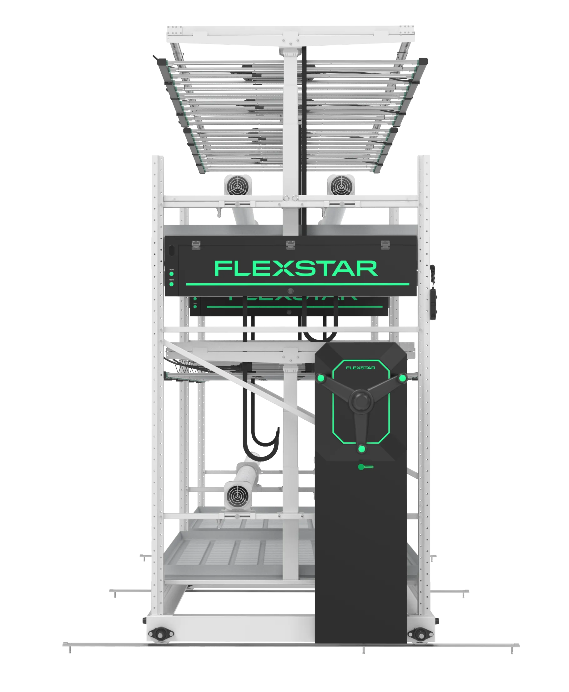 Flexstar Vertical Rack System - Front View