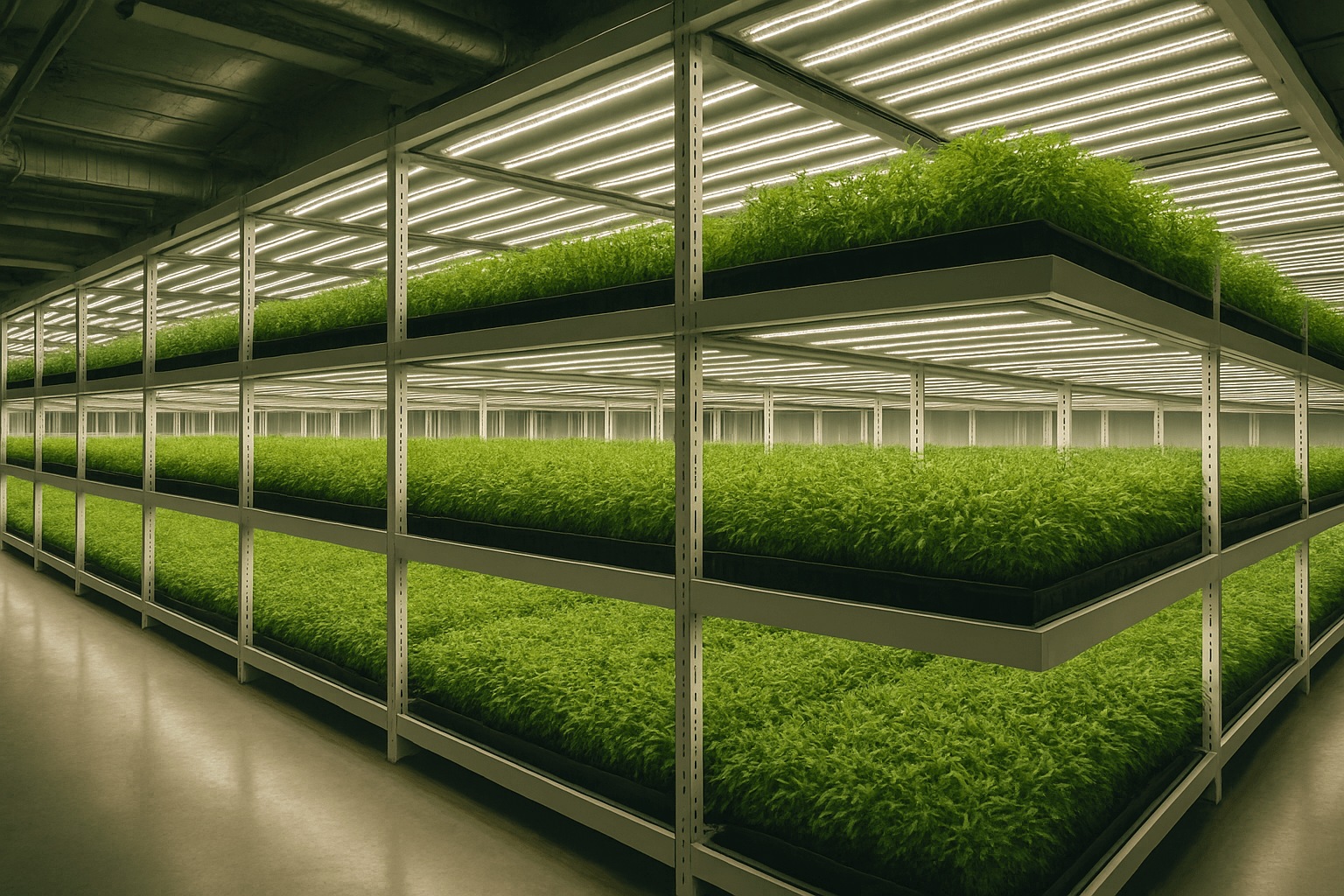 Indoor vertical farming facility