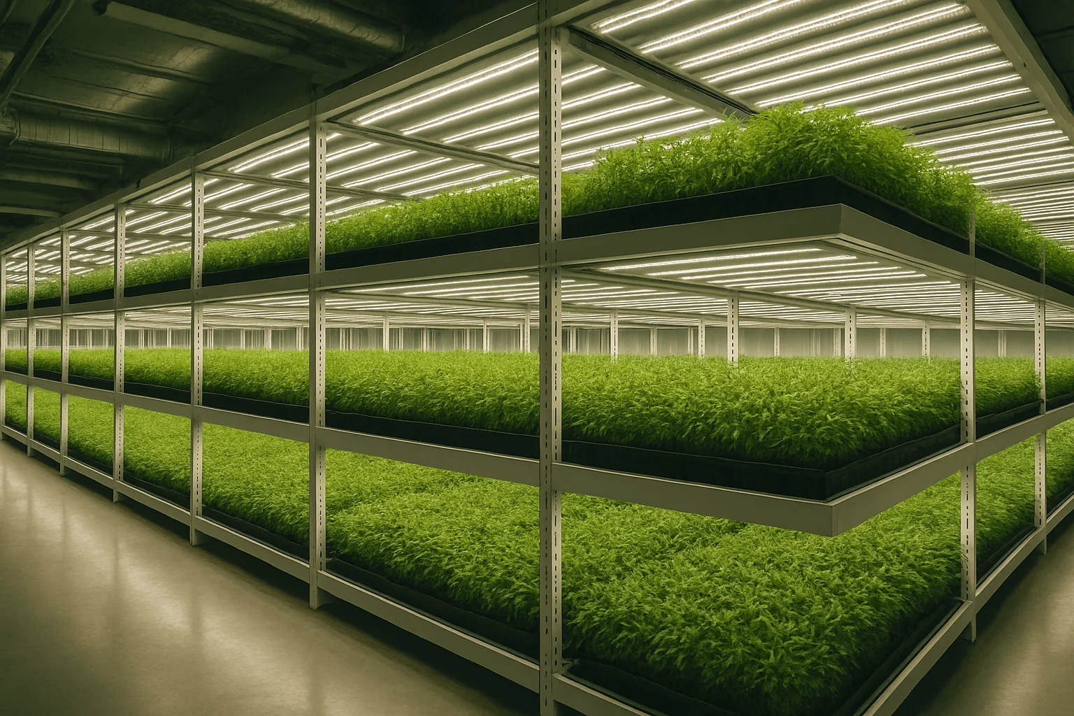 Indoor vertical farming facility