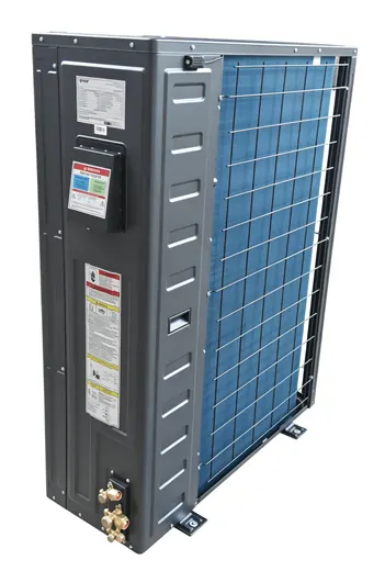 Unidad exterior VKIN UCHA-60HTD, lado de servicio y serpentín